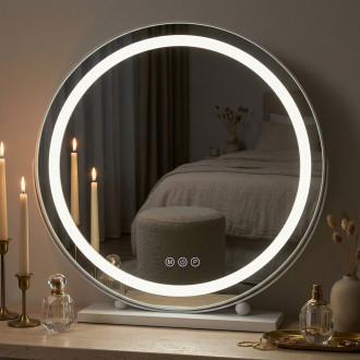 REA Zrcadlo LED MAKE-UP White 50 cm HOM-12021