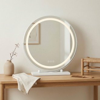 REA Zrcadlo LED MAKE-UP White 50 cm HOM-12021