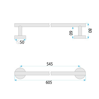 REA Koupelnový věšák 6603 Modern Titan REA-98069