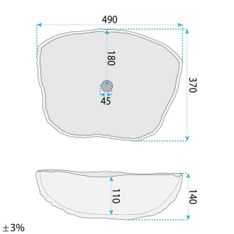 REA Umyvadlo na desku Isla Venice REA-U3513