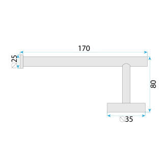 Držák na toaletní papír 39105 ORI Brush Copper