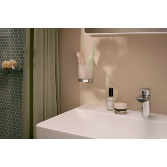 Držák skleniček Hansgrohe AddStoris Svčetně skleničky chrom 41769000