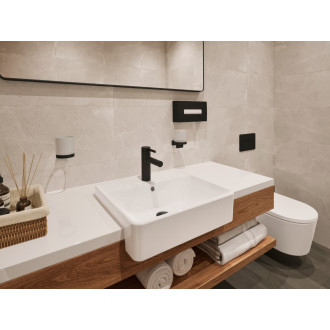 Držák skleniček Hansgrohe AddStoris Svčetně skleničky matná černá 41769670