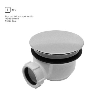 Set: spr.kout CK34123Z 90x90x185cm, chrom ALU, sklo čiré,SMC vanička CV31H, CK34123ZH