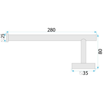 Koupelnový věšák 39106 ORI Brush Copper