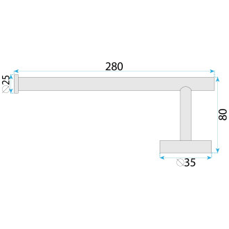 Koupelnový věšák 39106 ORI Brush Gold