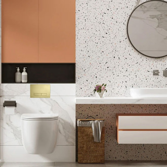 Rea WC ovládací tlačítko, zlatá REA-E5692