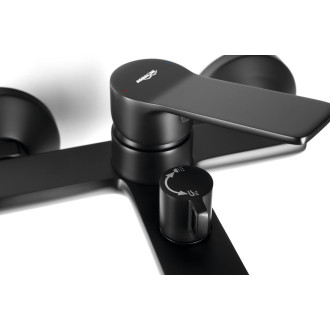 SINTRA nástěnná vanová baterie, černá mat