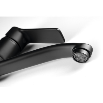 SINTRA umyvadlová baterie s otočnou hubicí, černá mat