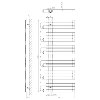 SILVANA otopné těleso 600x1500mm, siena mat