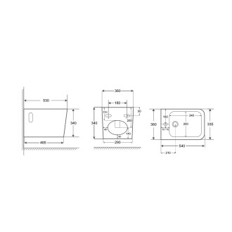 Závěsný bidet ORLO NEW