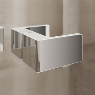 Novea pivotový kout, obdél., 80x100x200 cm, L/P, chrom ALU, sklo čiré, EC CK13913Z