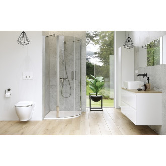 Cersanit Tako Slim set B453 vanička čtvrtkruh šedá M 90x4 S932-160