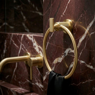 Koupelnový věšák Ring 81307 Rivo Brush Gold