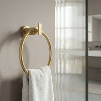 Koupelnový věšák Ring 81307 Rivo Brush Gold