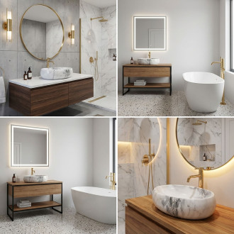 Rea Umyvadlo na desku Linda granit    REA-U2514