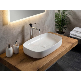 MATTEO keramické umyvadlo na desku 65x40cm, bílá