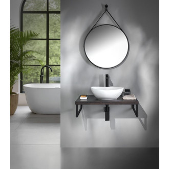 VEGA deska pod umyvadlo 72,5x45cm, dub černý