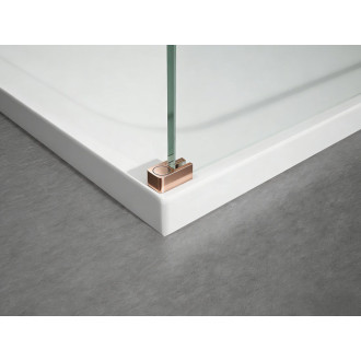 ESCA COPPER MATT jednodílná sprchová zástěna k instalaci ke stěně, matné sklo, 1200 mm