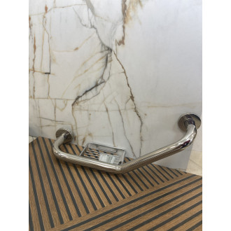 VÝPRODEJ výstavní kus  NIMCO BM 7035LZ-26 madlo lomené s mýdelníkem nerez