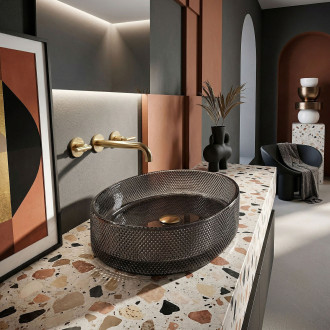 Umyvadlo na desku REA Mirella Black