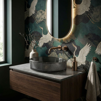 Umyvadlo na desku REA Mirella Black