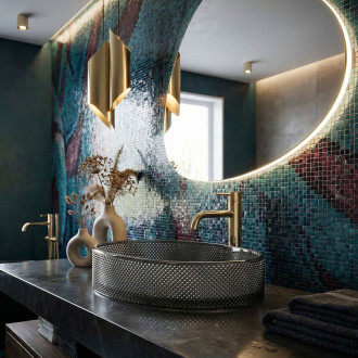 Umyvadlo na desku REA Mirella Black