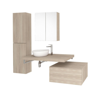 Mereo Umyvadlo na desku bez přepadu, 465x375x115 mm, oválné, keramické UC473812O