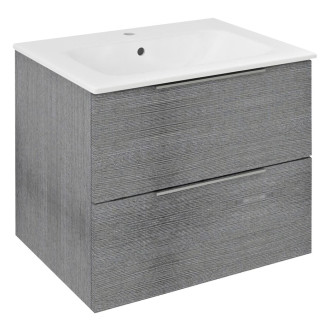 CIRASA umyvadlová skříňka 59,2x52x46cm, dub stříbrný CR611-1111