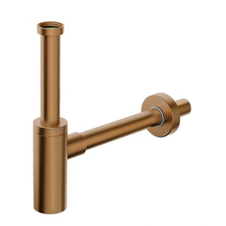 INOXMATER umyvadlový sifon 5/4", odpad 32mm, nerez/měď mat 0581RG32K6