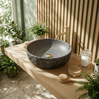 Umyvadlo na desku REA Babilon Silver