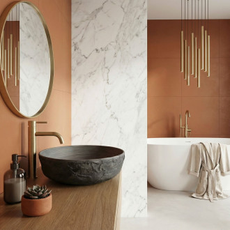 Umyvadlo na desku REA Babilon Silver