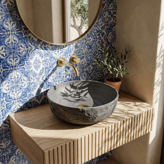 Umyvadlo na desku REA Babilon Silver