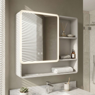 Zrcadlová skříňka s LED osvětlením M1016-70 70x65