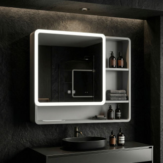 Zrcadlová skříňka s LED osvětlením M1016-70 70x65