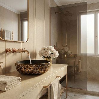 Umyvadlo na desku REA Babilon Gold