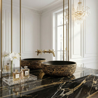 Umyvadlo na desku REA Babilon Gold