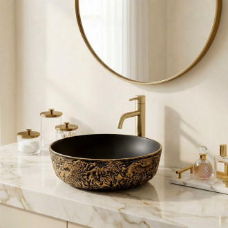 Umyvadlo na desku REA Babilon Gold