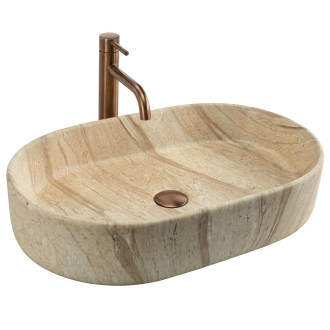 Umyvadlo na desku REA Nadia 60 Sahara