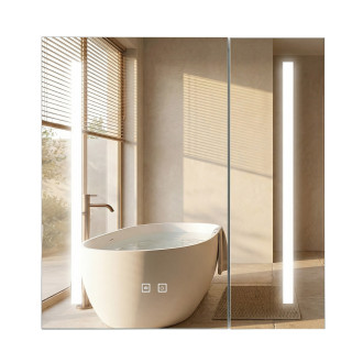 Zrcadlová skříňka s LED osvětlením M1015-60 60x65