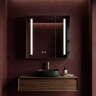 Zrcadlová skříňka s LED osvětlením M1015-60 60x65