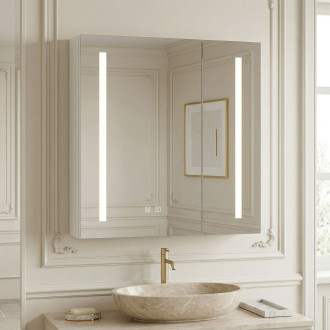 Zrcadlová skříňka s LED osvětlením M1015-60 60x65