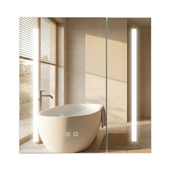 Zrcadlová skříňka s LED osvětlením M1015-60 60x65