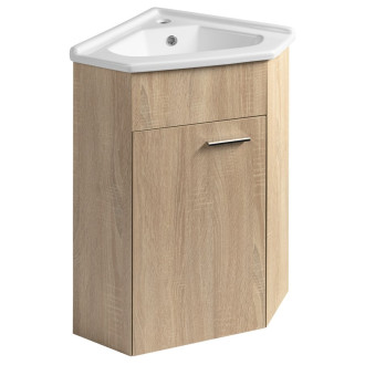 ZOJA umyvadlová skříňka rohová 39x74x39cm, dub platin pro 1601-40 50346