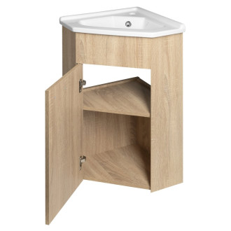 ZOJA umyvadlová skříňka rohová 39x74x39cm, dub platin pro 1601-40