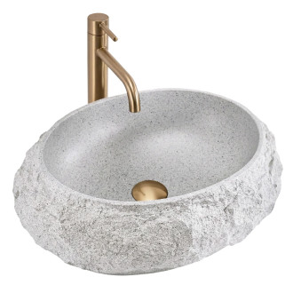 REA Umyvadlo na desku Mika Beige REA-U4332