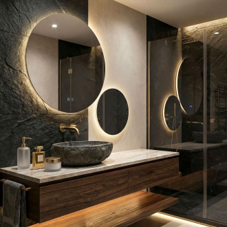 Zrcadlo LED R-8040 80cm + 40cm