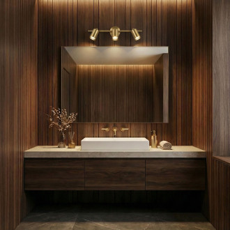 Koupelnové nástěnné svítidlo APP1898-3W BRUSH GOLD