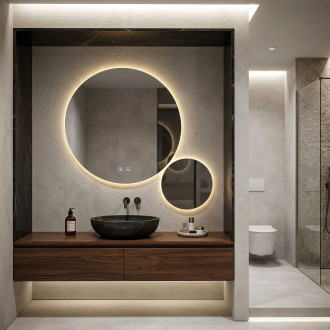 Zrcadlo LED R-9045 90cm + 45cm