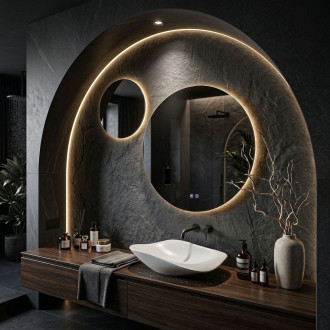 Zrcadlo LED R-9045 90cm + 45cm